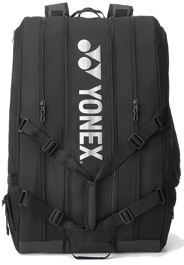 Yonex BT12 Gearlogic Racquet Bag BA726212EX | Badminton Tennis Squash Kitbag | Holds 12 Racquets | Black -  2