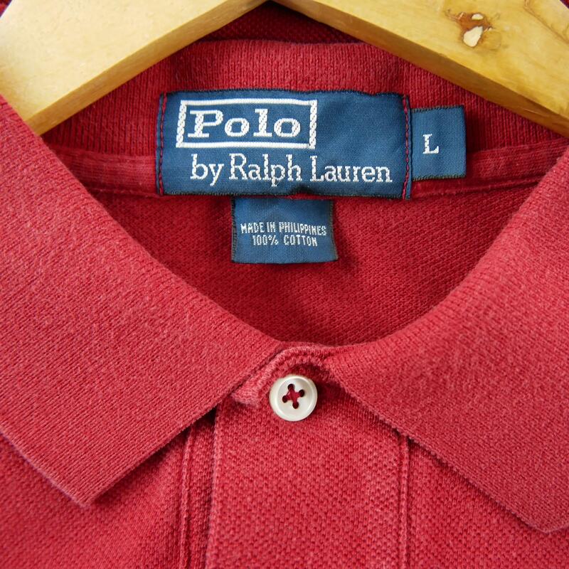 Seconde vie - Polo manches courtes Homme Rouge - Excellent