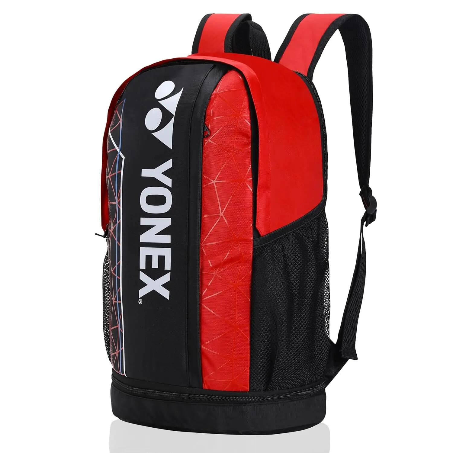 YONEX Badminton Bagpack ACE2 0512 |Laptop Comaprtment|Wide Shoe Packet | Jet Black Poinciana -  5