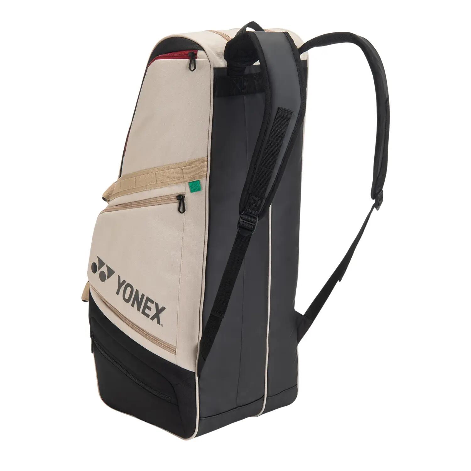 Yonex BT6 Gearlogic Racquet Bag BA72626EX | Badminton Tennis Squash Kitbag | Holds 6 Racquets | Beige -  2