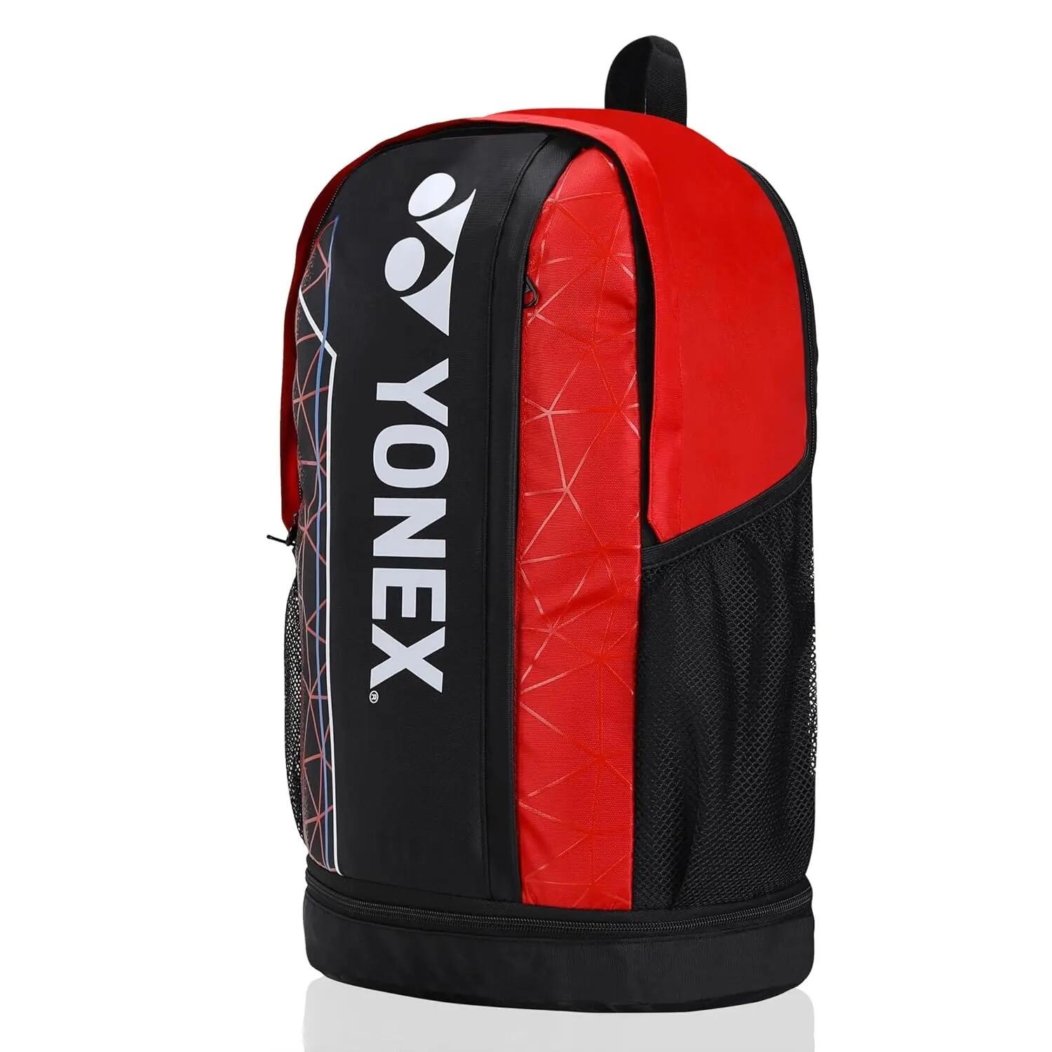 YONEX Badminton Bagpack ACE2 0512 |Laptop Comaprtment|Wide Shoe Packet | Jet Black Poinciana -  2