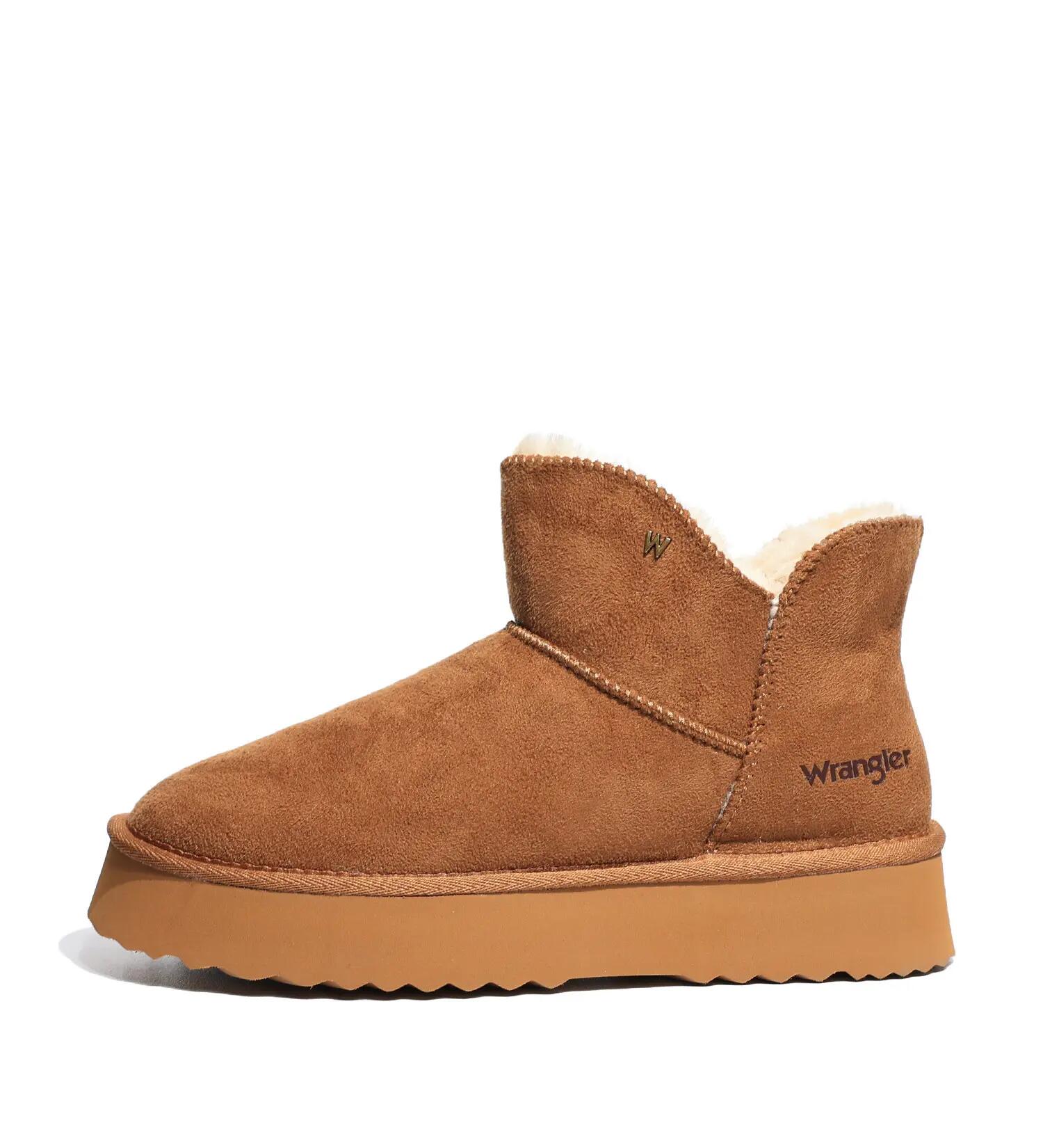 Wrangler Elsa Platform MID damessnowboots met bont, bruin (20243079.37B) 40.0 1/5
