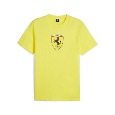 Puma ferrari race big shield heren t-shirt geel maat m