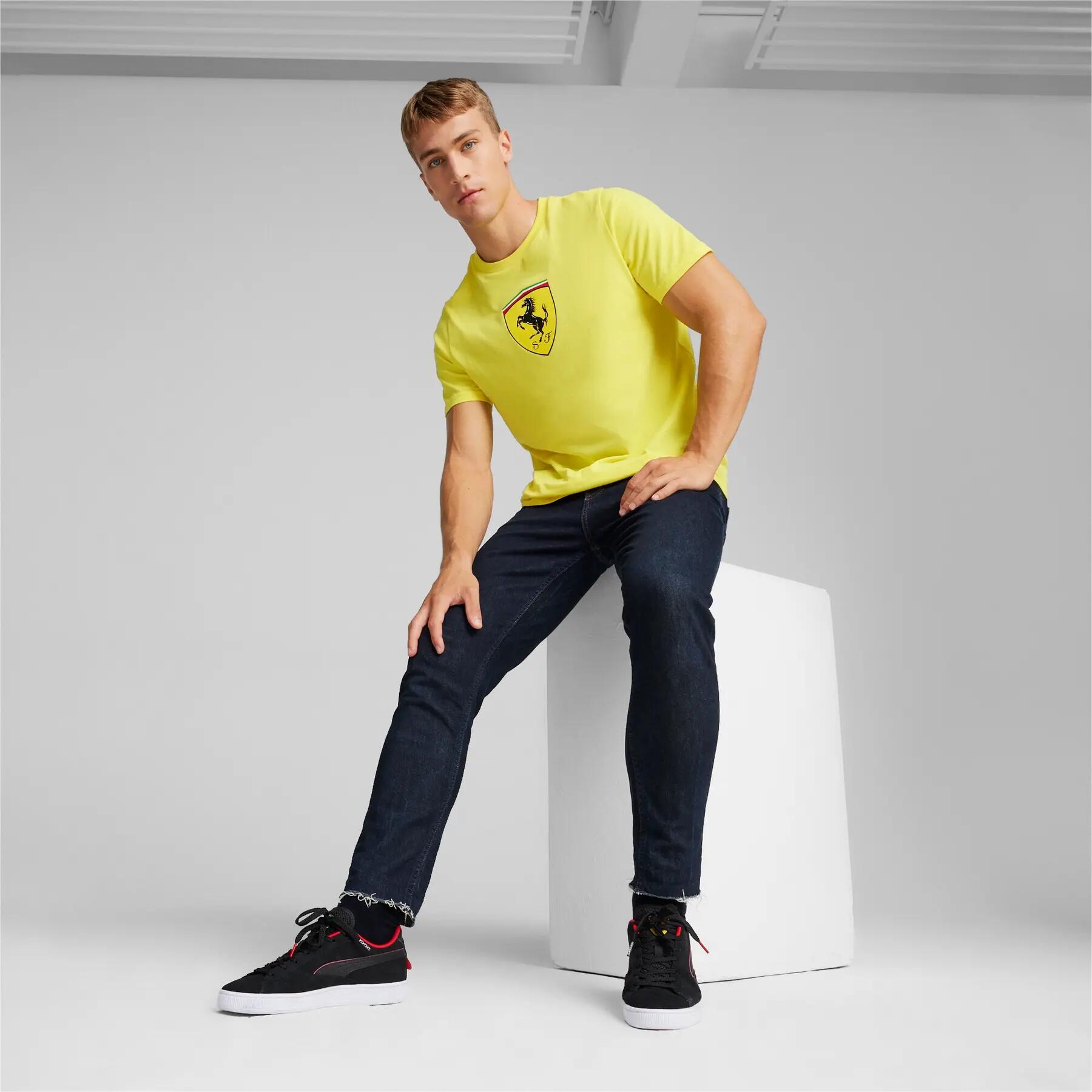 Camiseta deportiva Puma FERRARI RACE BIG SHIELD para hombre 5/6