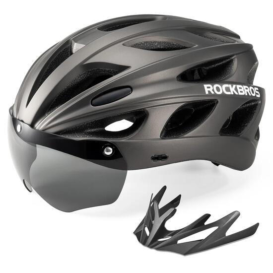 ROCKBROS MTB Fahrradhelm Magnet-Visier Abnehmbare Krempe