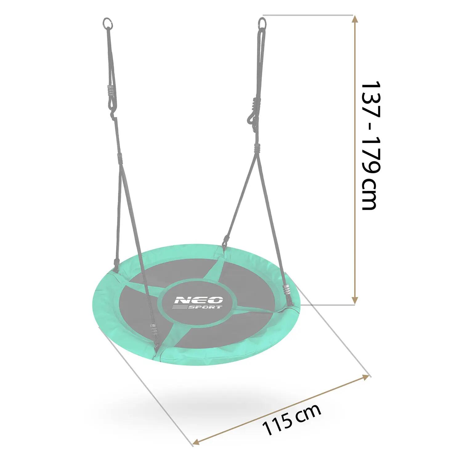 Altalena Neo-Sport Swingo 110 cm a nido di corvo 4/8