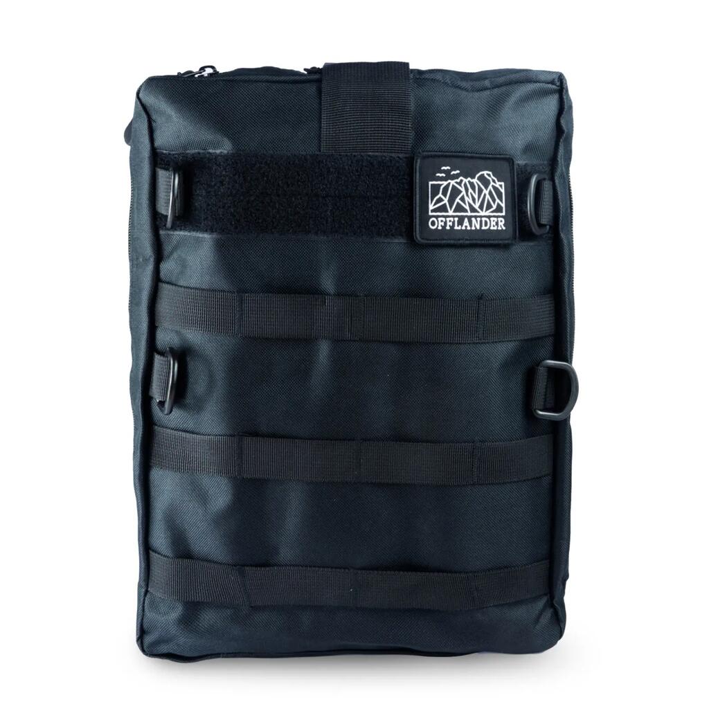 OFFLANDER MOLLE TACTICAL POUCH WITH VELCRO, LARGE BLACK