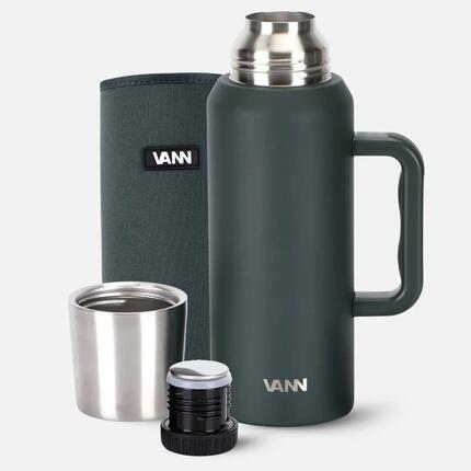 Pichet isotherme - Thermos 1,2 L - inox, 36 h au froid, étanche