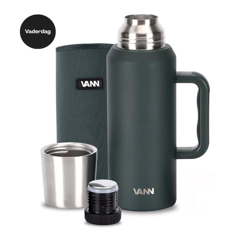 Thermoskan - Hiken - 1,2 L - Gerecycled RVS, 36u koud 10/10