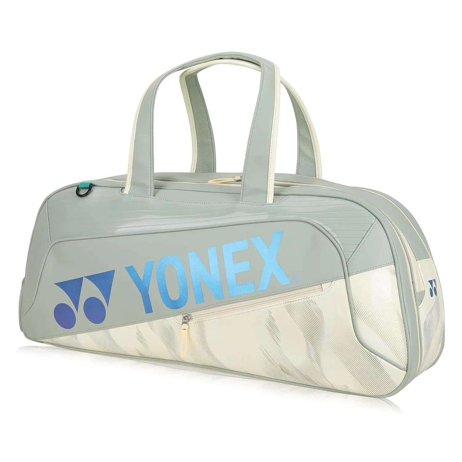 Yonex Tournament Kitbag BA02631WEX | Expert Tournament Bag for Badminton Tennis Squash | Smoke Green -  2