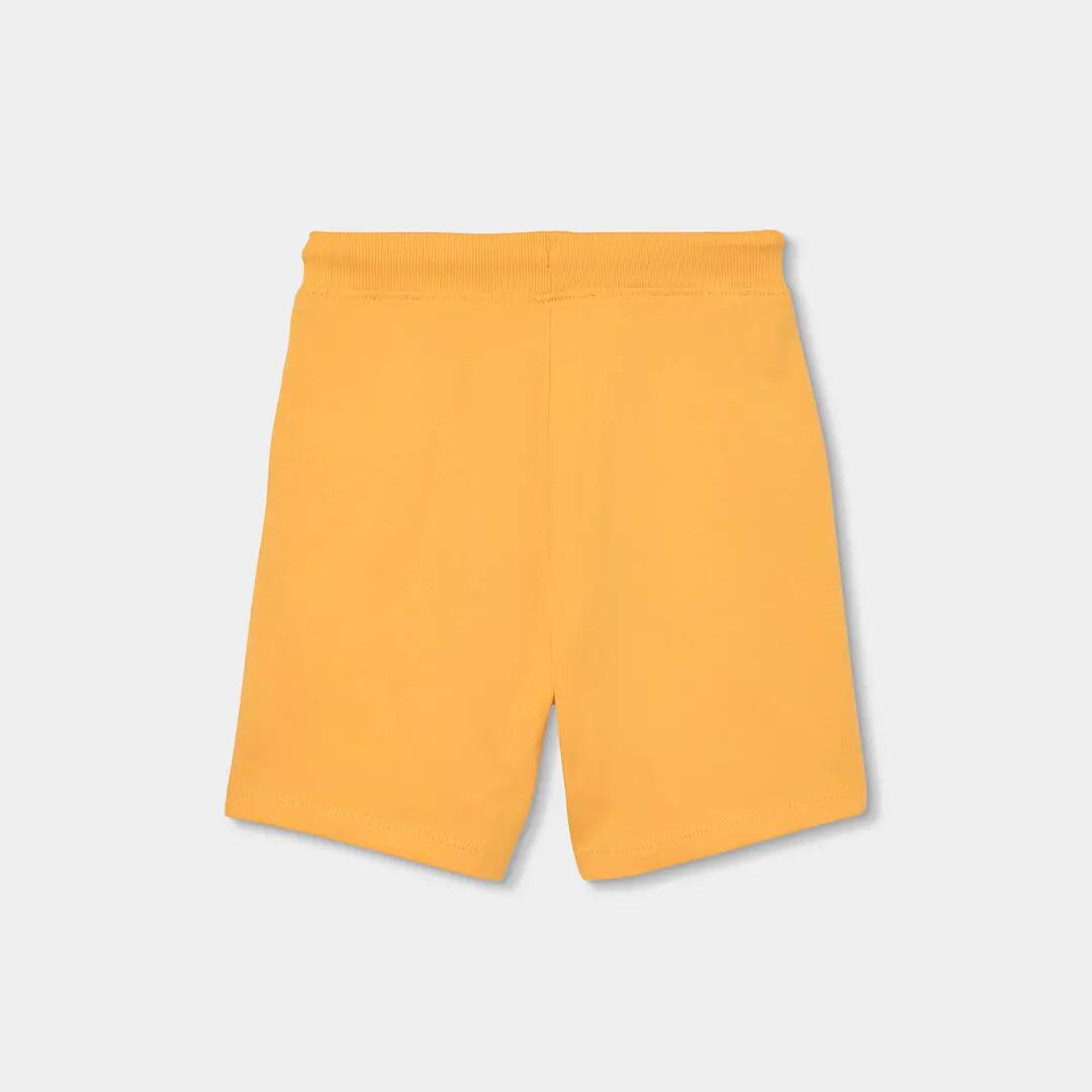 Bermudas de punto para niño con estampado surf amarillas 2/4