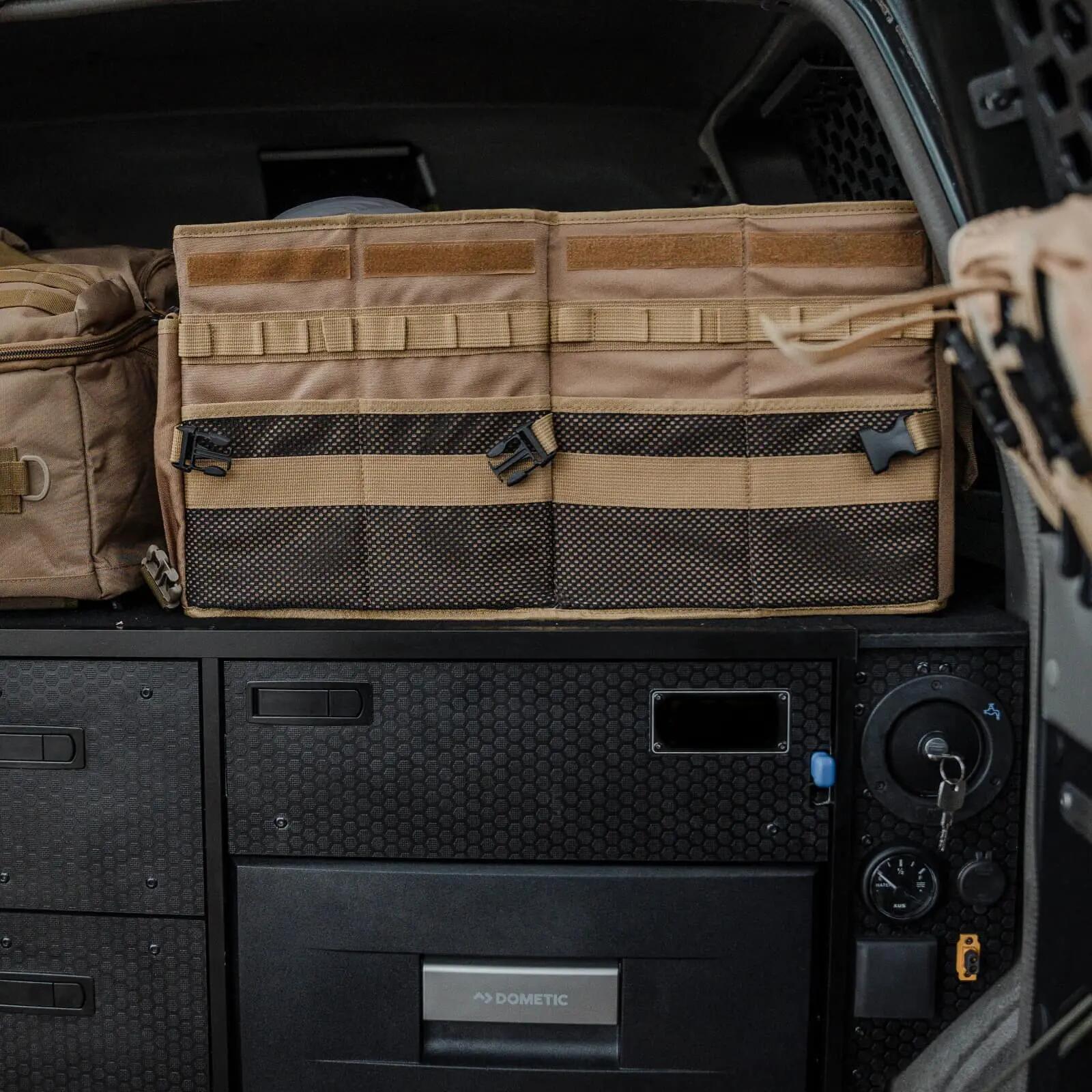 Bolsa organizadora dobrável universal para porta-malas Offlander 75L 4/5