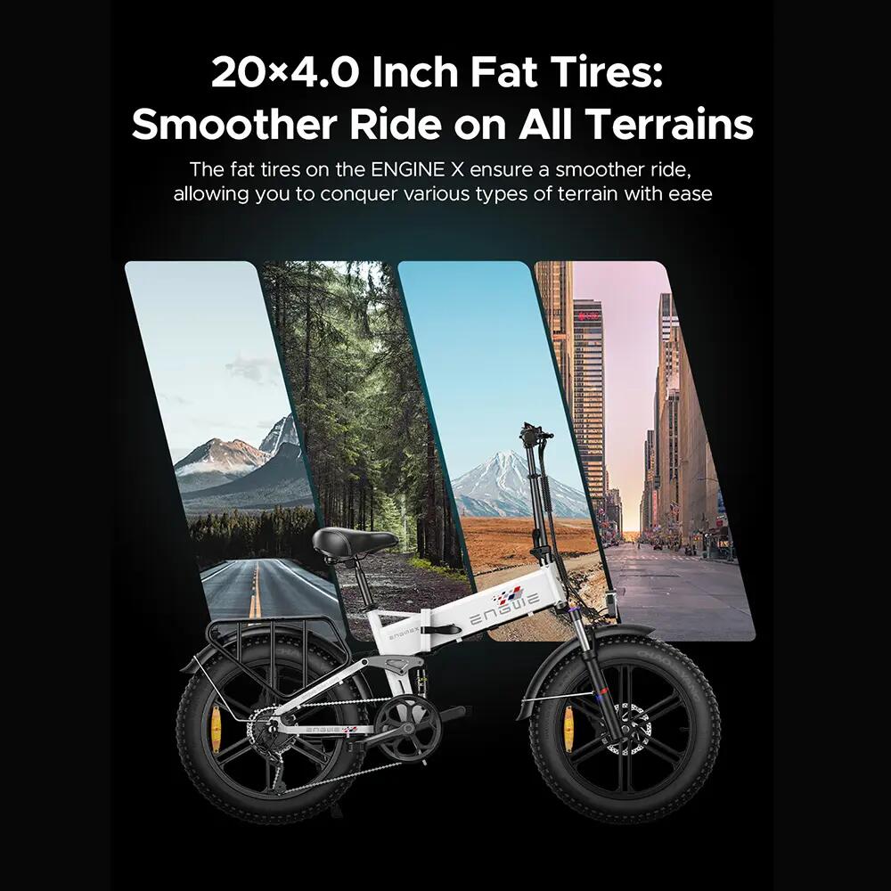 Vélo électrique pliant adulte ENGWE Engine X 250W 48V13AH 20" Pneu large 5/7
