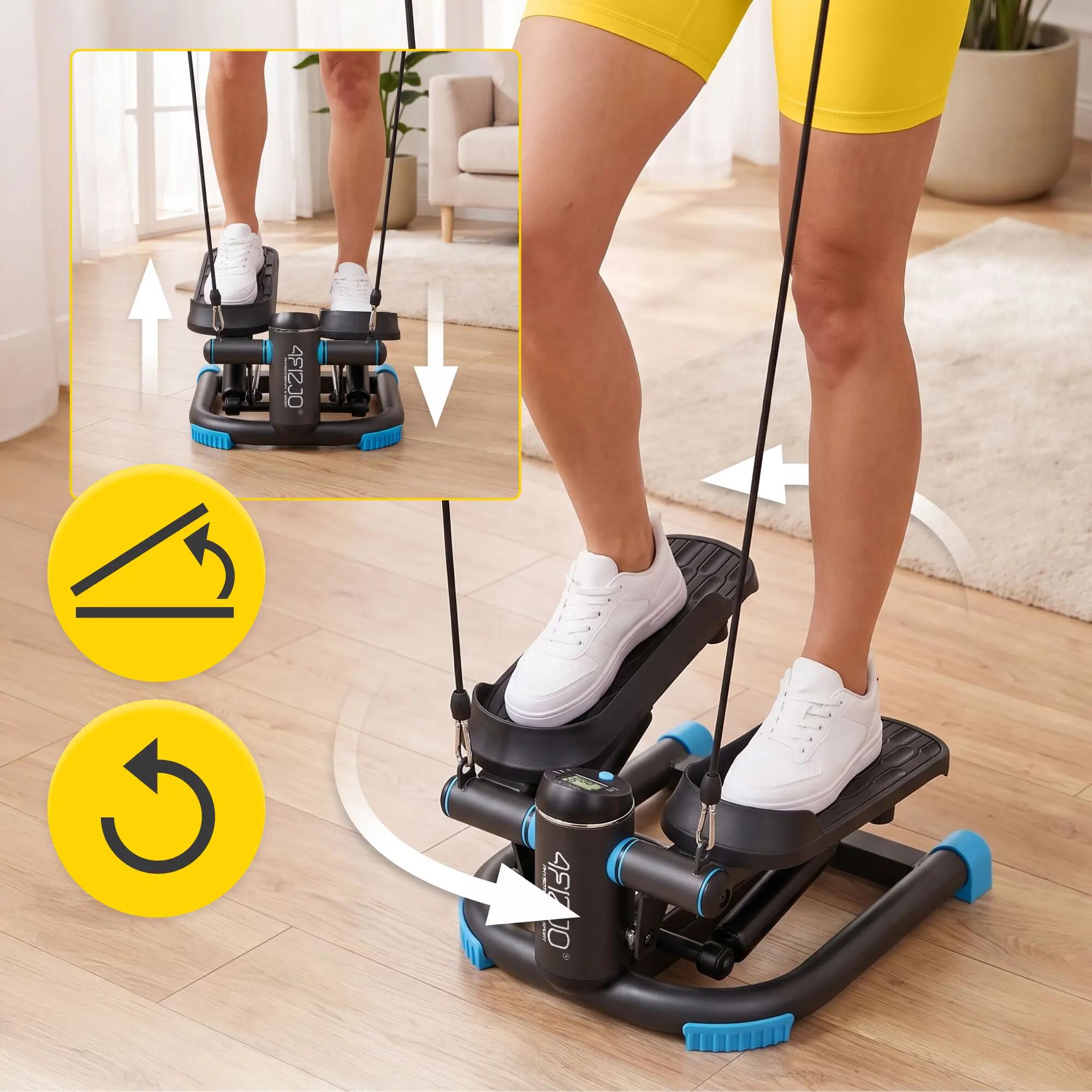 Stepper 2w1 EvoStep X skrętny i prosty z linkami 150kg 4FIZJO 4/15