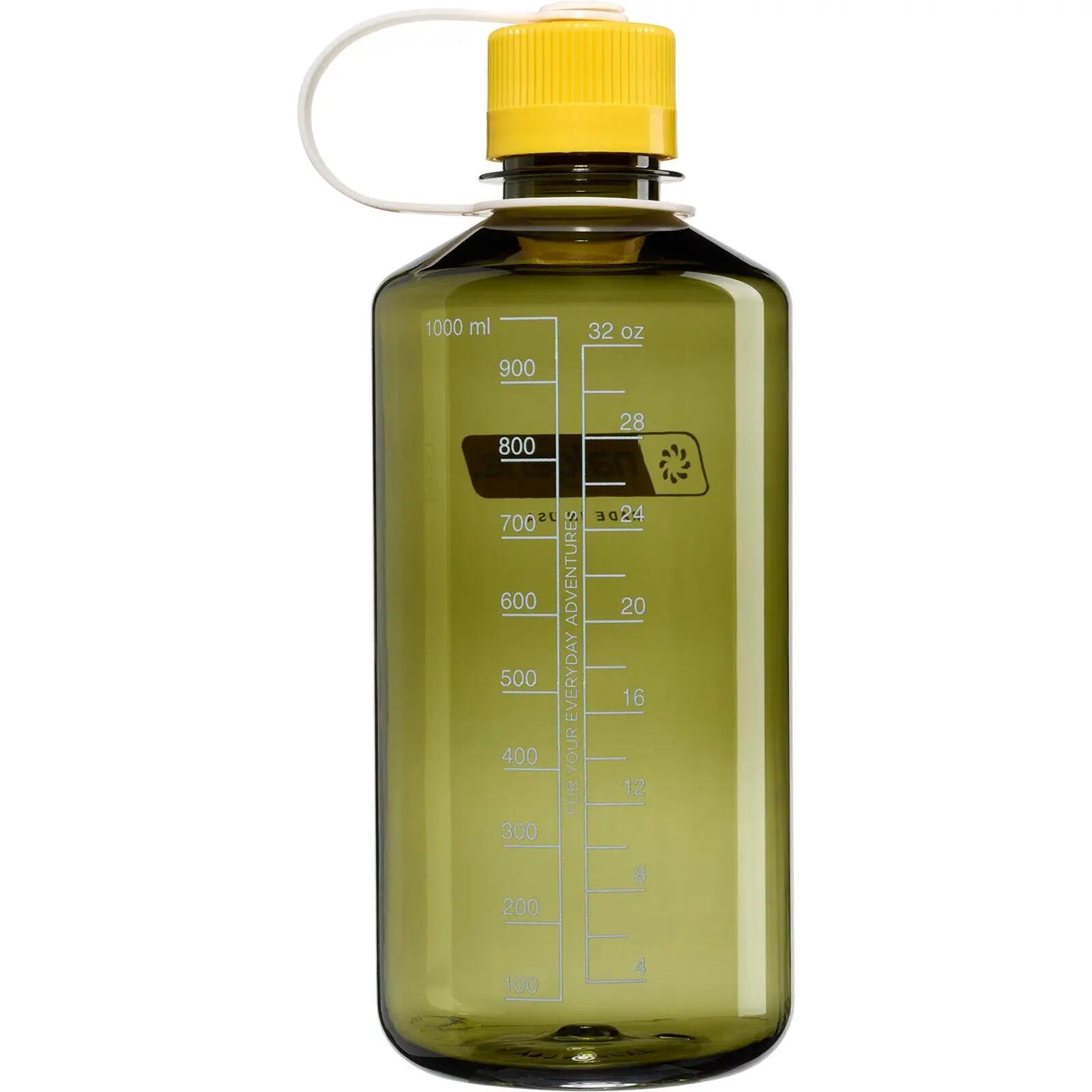 Enghals Sustain Trinkflasche 1 Liter oil green-freesia 2/4