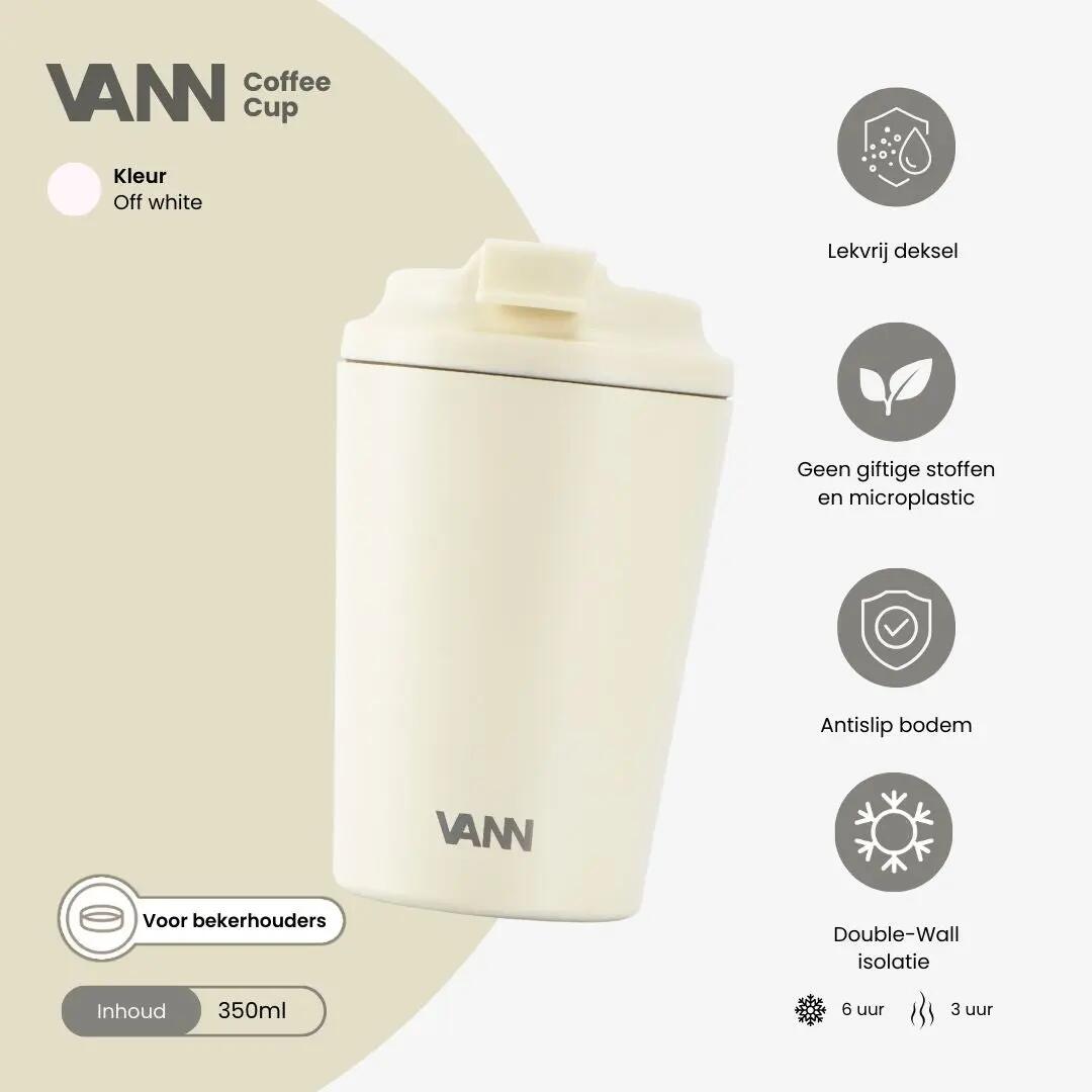RVS koffiebeker to go - Koffiebeker 350 ml - Off-white 2/9