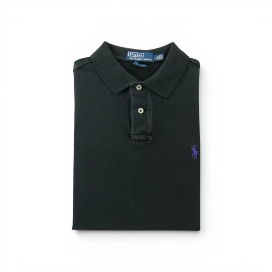 Seconde vie - Polo manches courtes Homme Noir - Très bon état