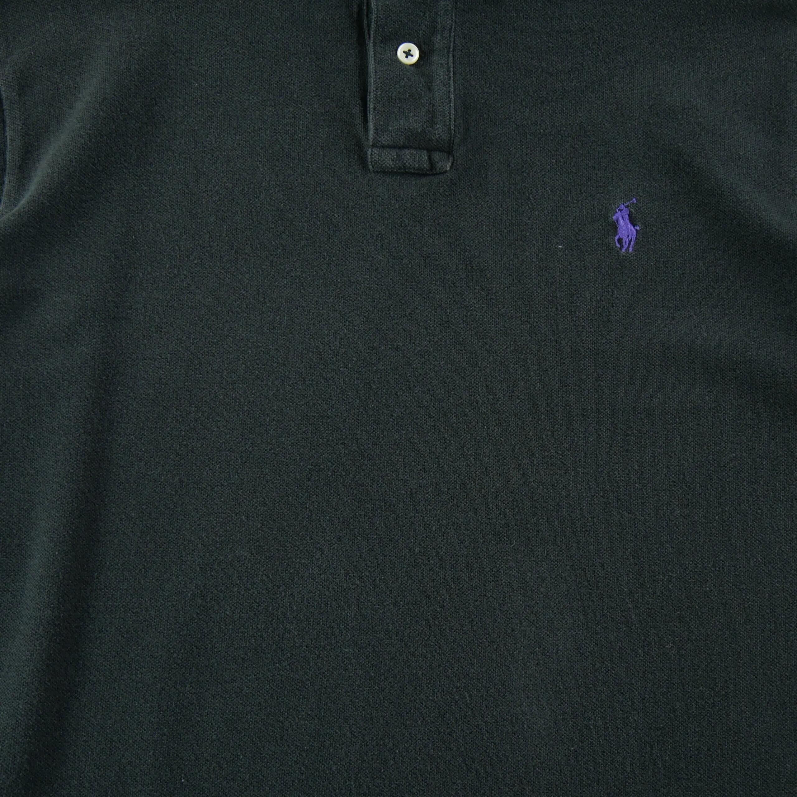 Seconde vie - Polo manches courtes Homme Noir - Très bon état 4/6