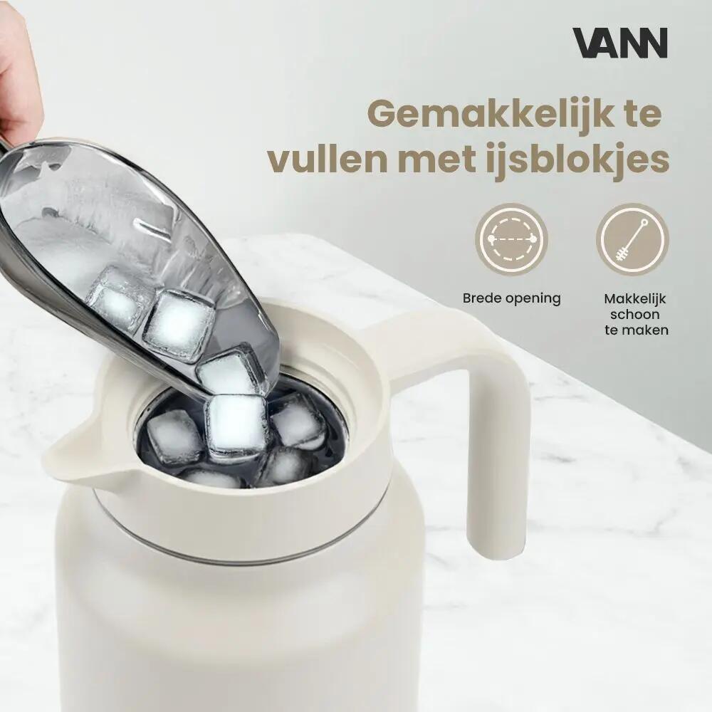 RVS thermoskan - Family Jug 1,5 L - Off-white 3/8