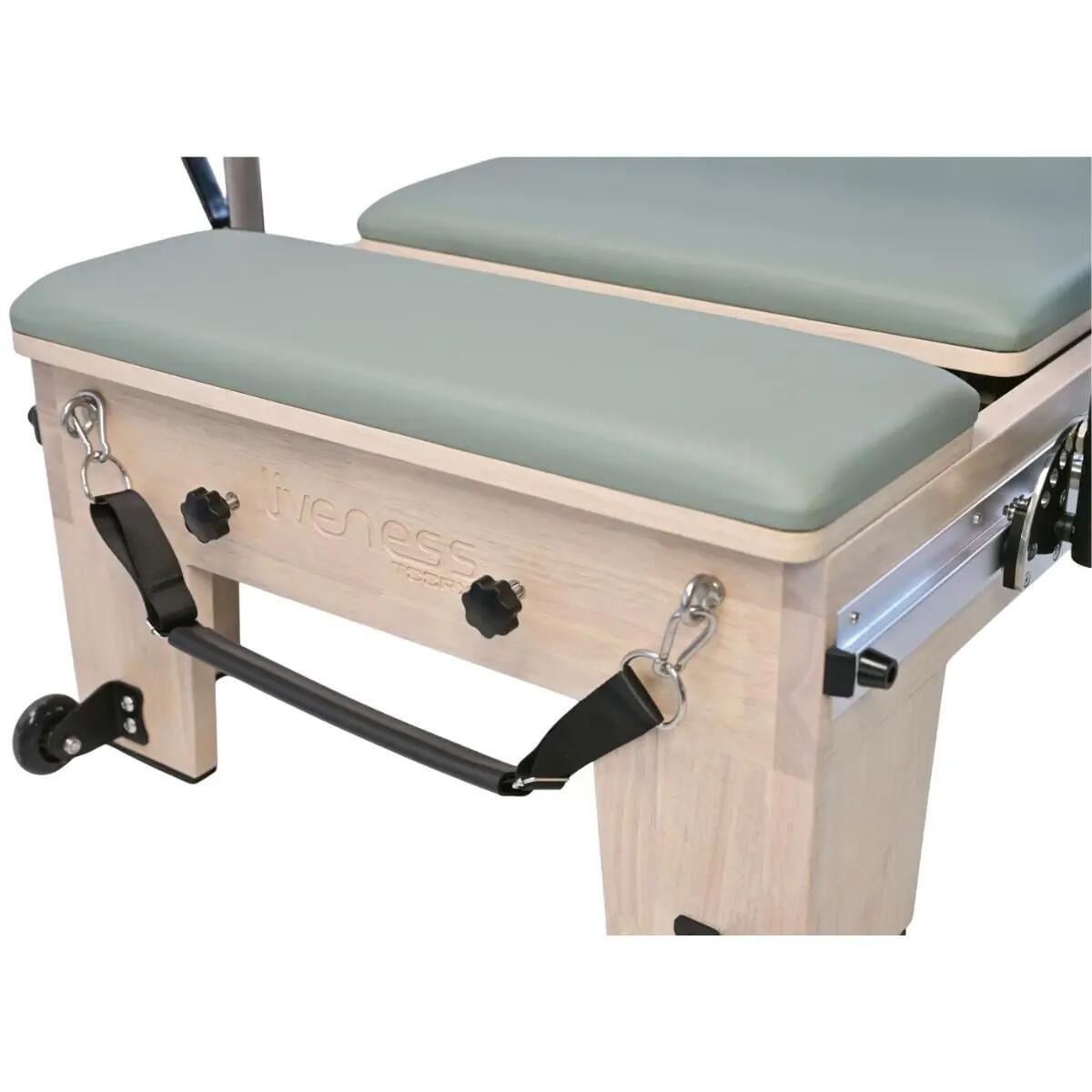 Reformer Pilates PTX 5500 Carvalho Chá Verde 5/6