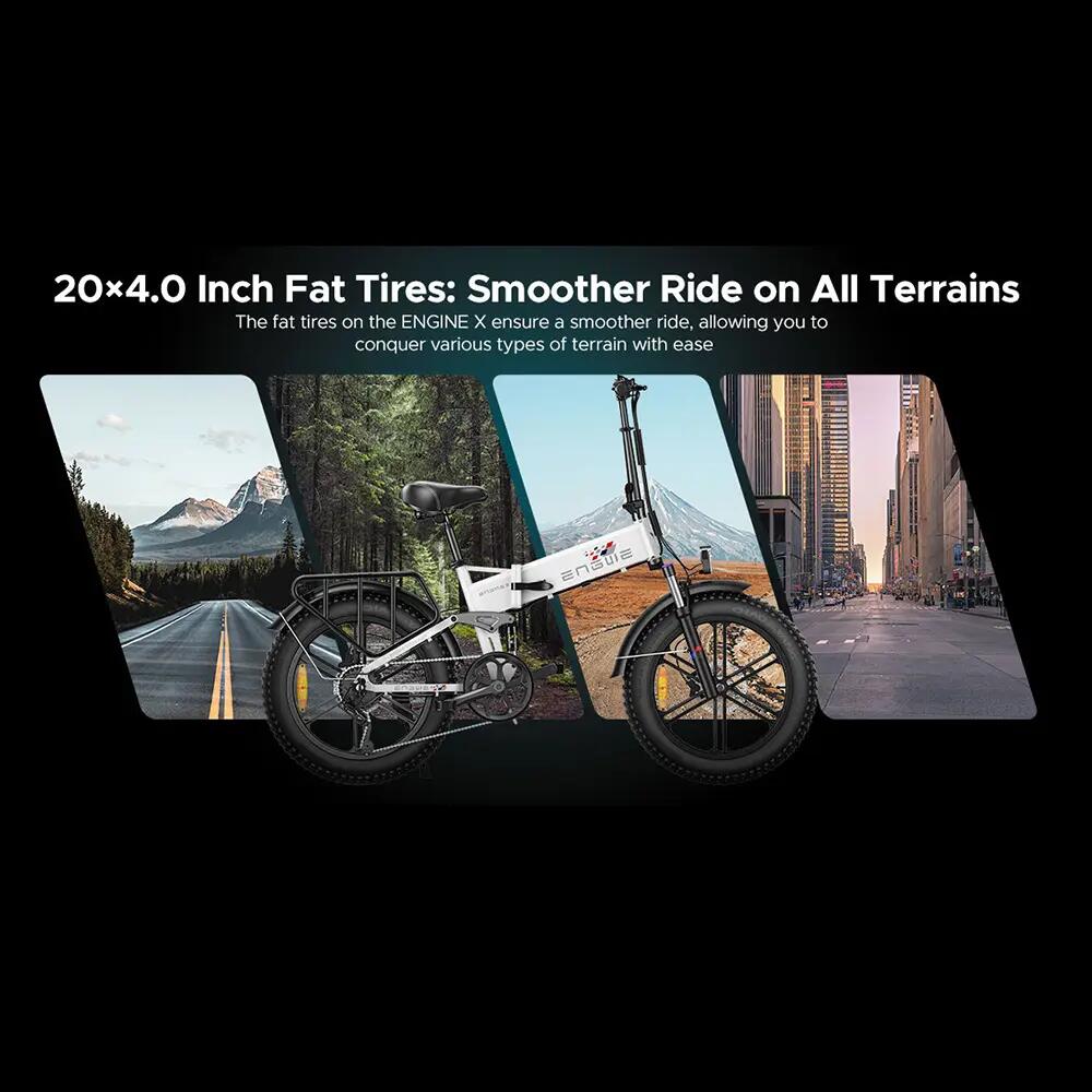 Vélo électrique pliant adulte ENGWE Engine X 250W 48V13AH 20" Pneu large 5/7