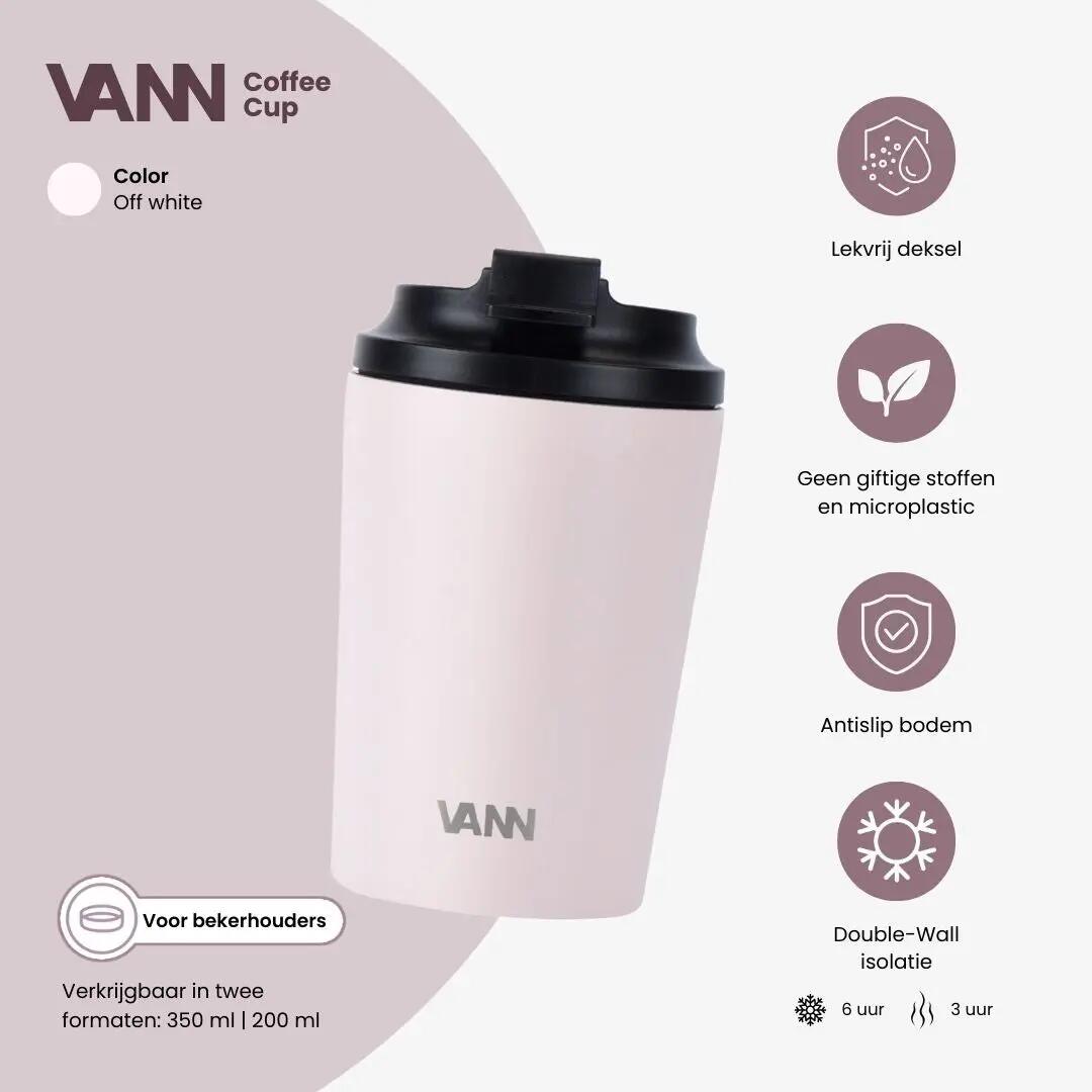 RVS koffiebeker to go - Koffiebeker 220 ml - Soft Coral 2/8