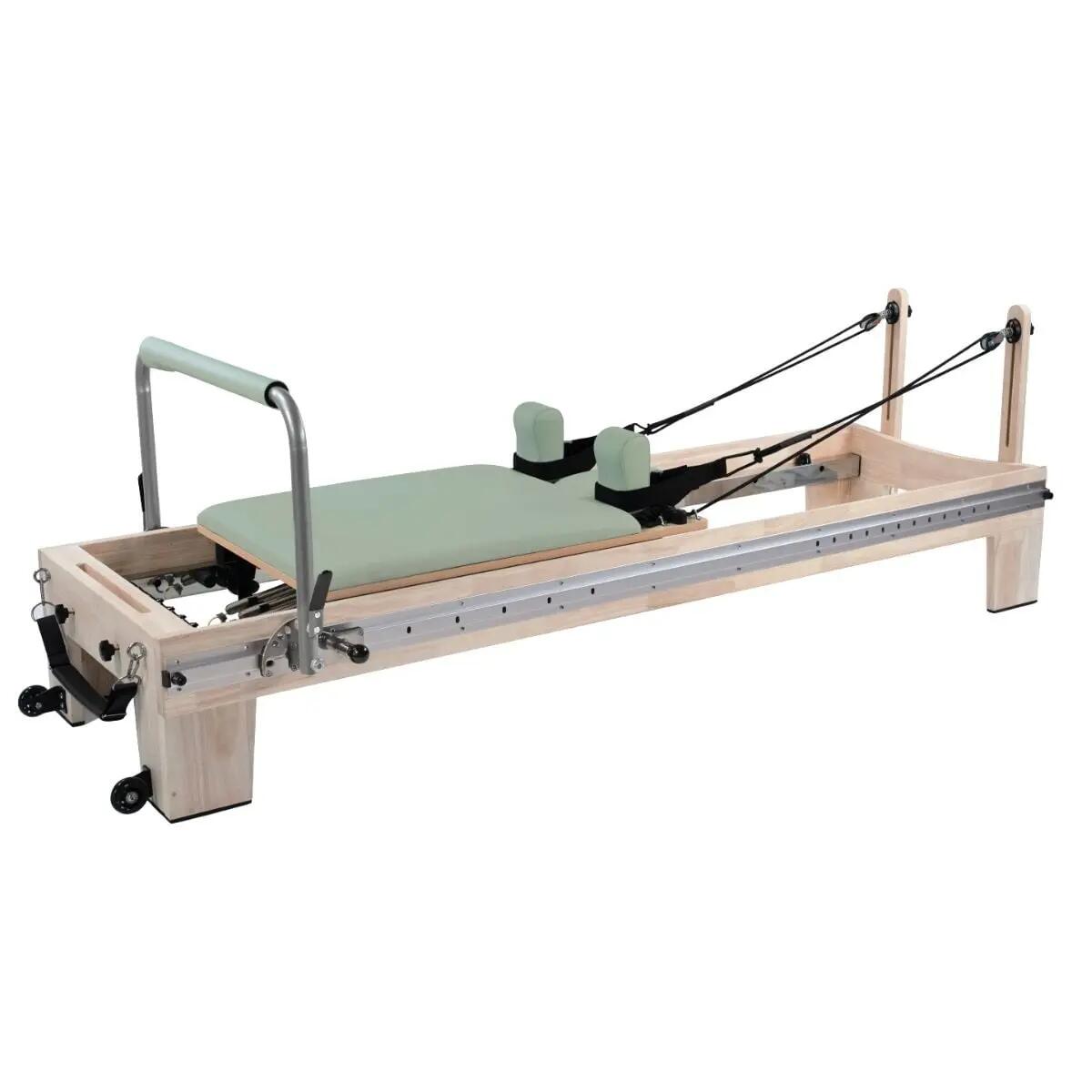 Reformer Pilates PTX 5500 Carvalho Chá Verde 2/6