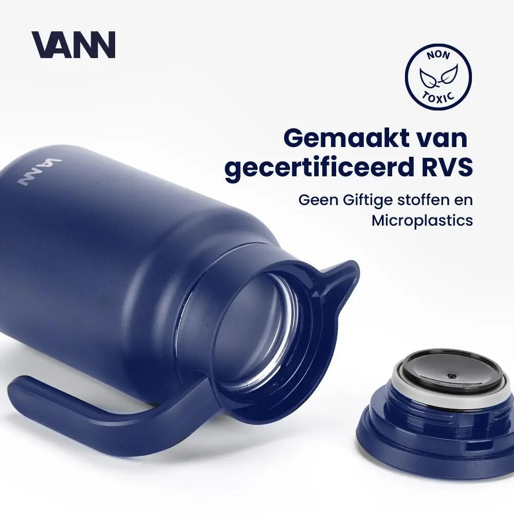 RVS thermoskan - Family Jug 1,5 L - Blauw 5/8