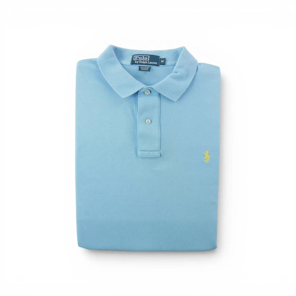 Second life - Men's Light Blue Short Sleeve Polo - Good