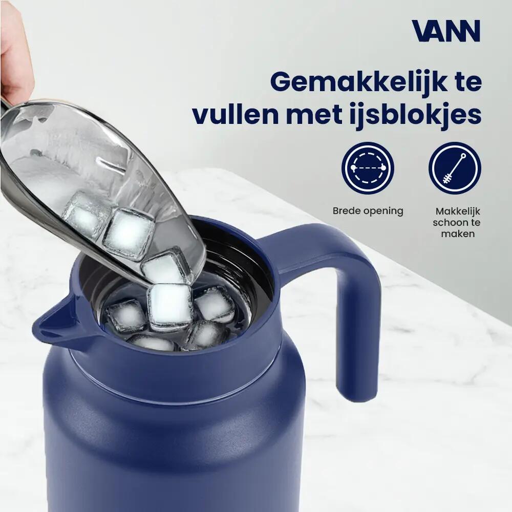 RVS thermoskan - Family Jug 1,5 L - Blauw 3/8