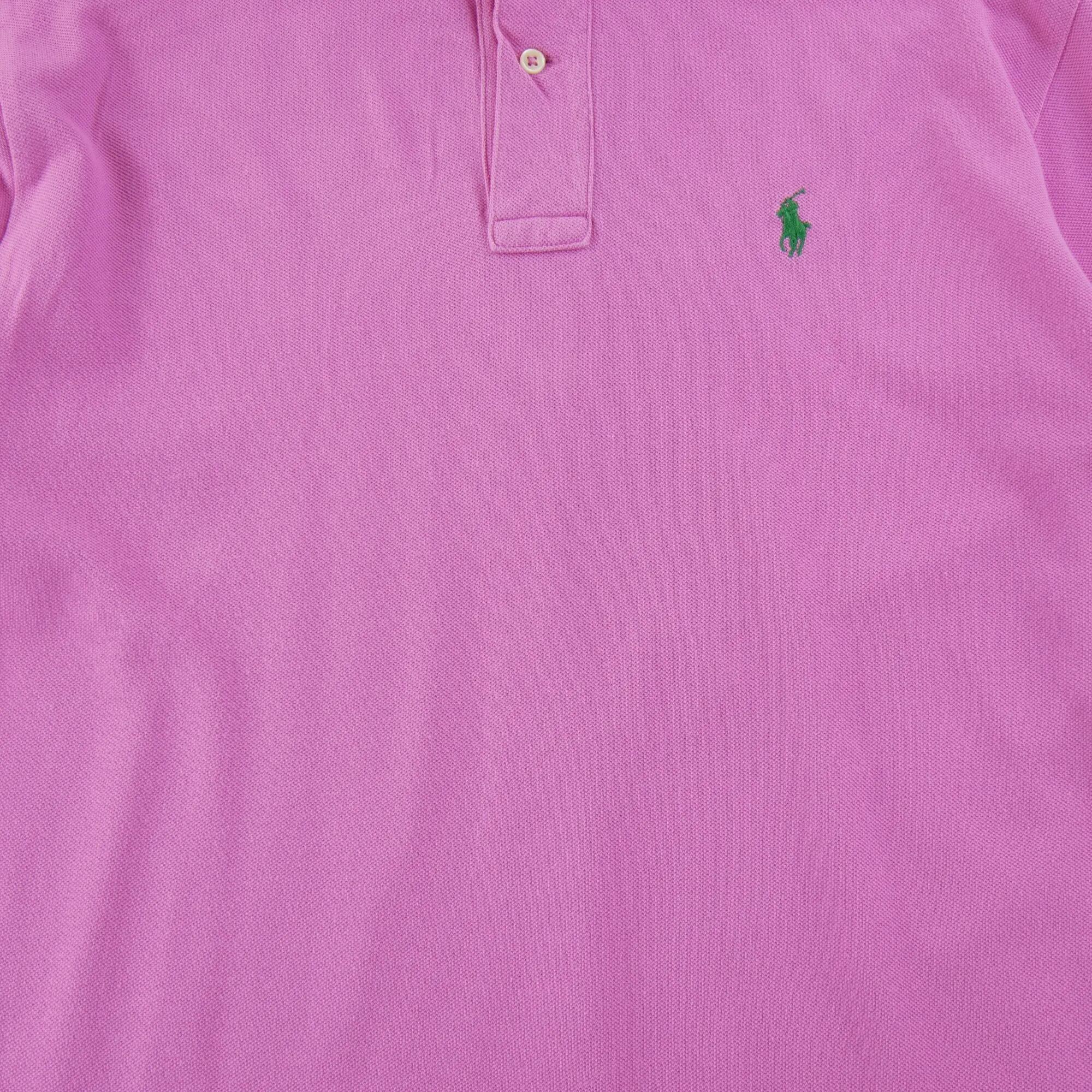 Refurbished - Polo Ralph Lauren Herren Kurzarm Poloshirt Rosa - Wie neu 4/6