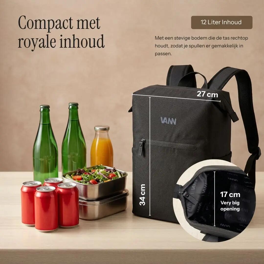 Koelrugzak - Motion Backpack - geïsoleerd - Zwart 2/12