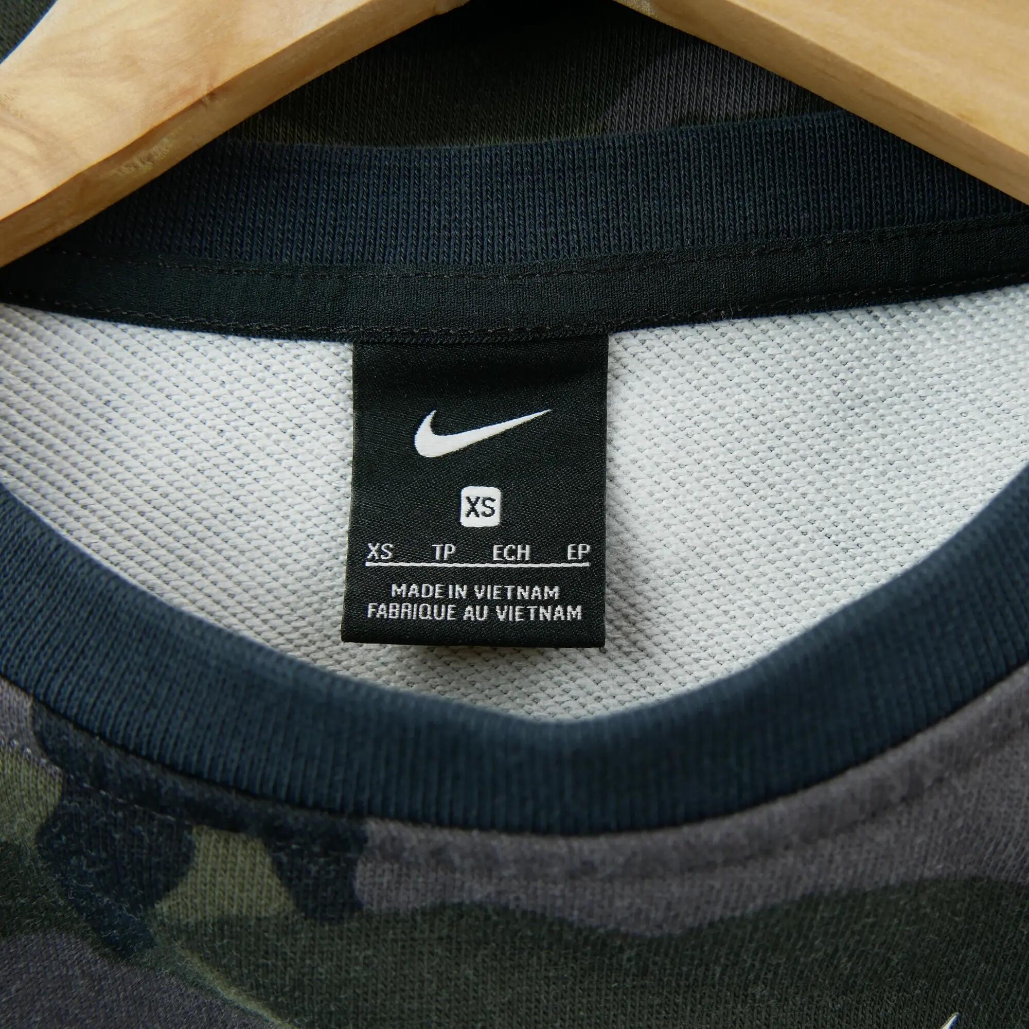 Second life - Bluza damska Nike Rebel Cropped Camo zielona - Jak nowy 5/5