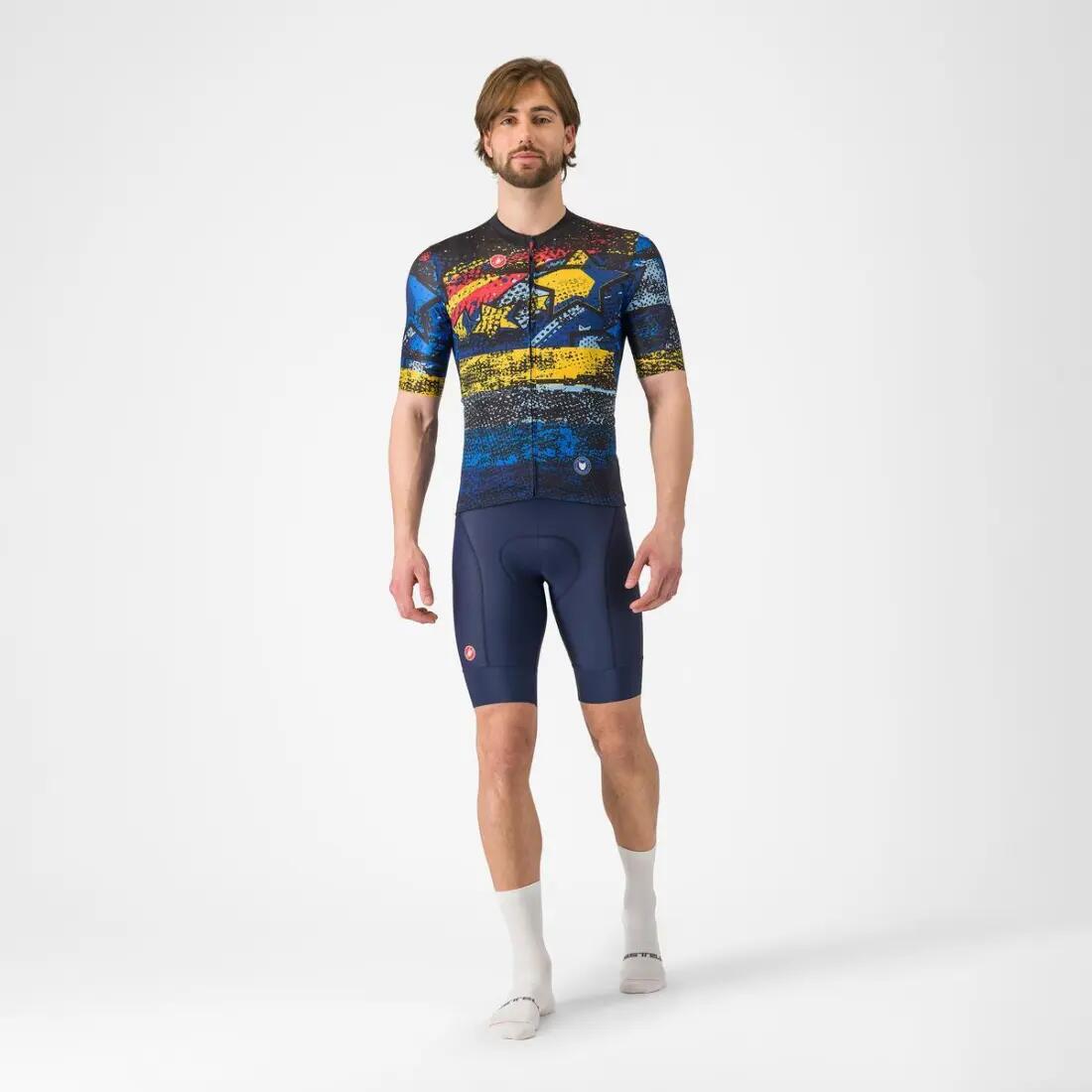 Castelli Competizione 3 Merlier Rocket Belgian Blue Wielershirt Heren 6/6