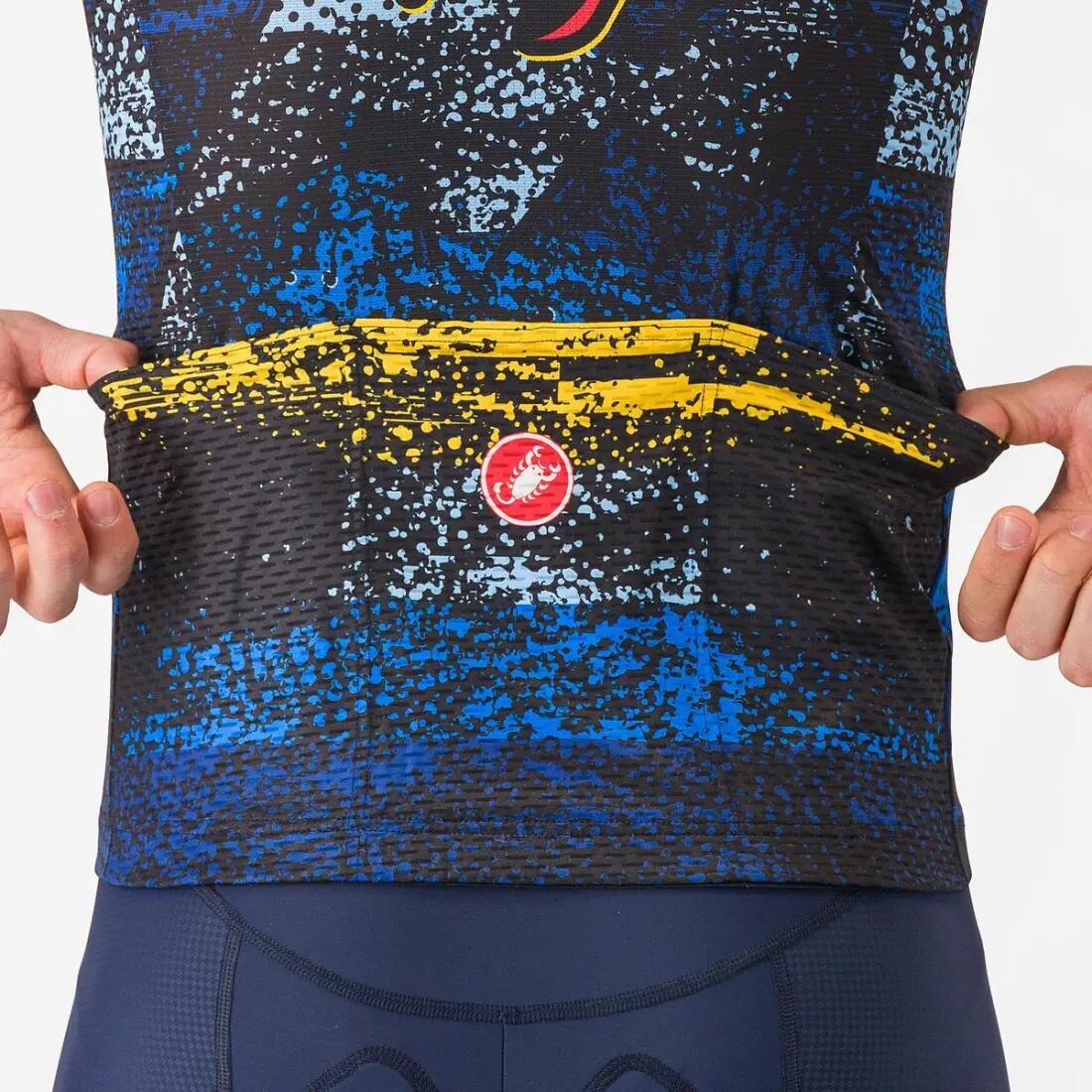 Castelli Competizione 3 Merlier Rocket Belgian Blue Wielershirt Heren 4/6