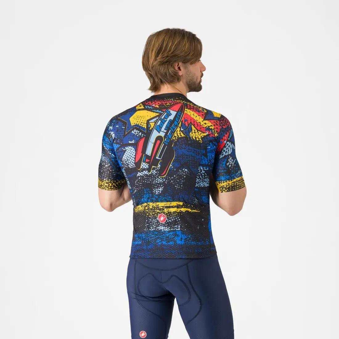 Castelli Competizione 3 Merlier Rocket Belgian Blue Wielershirt Heren 2/6