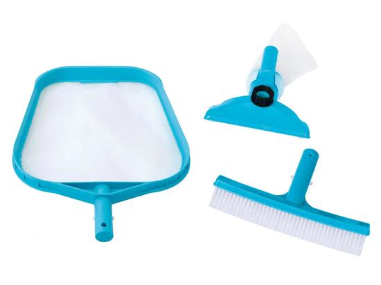 Set schoonmaakaccessoires - gaas, borstel, stofzuiger INTEX 29056