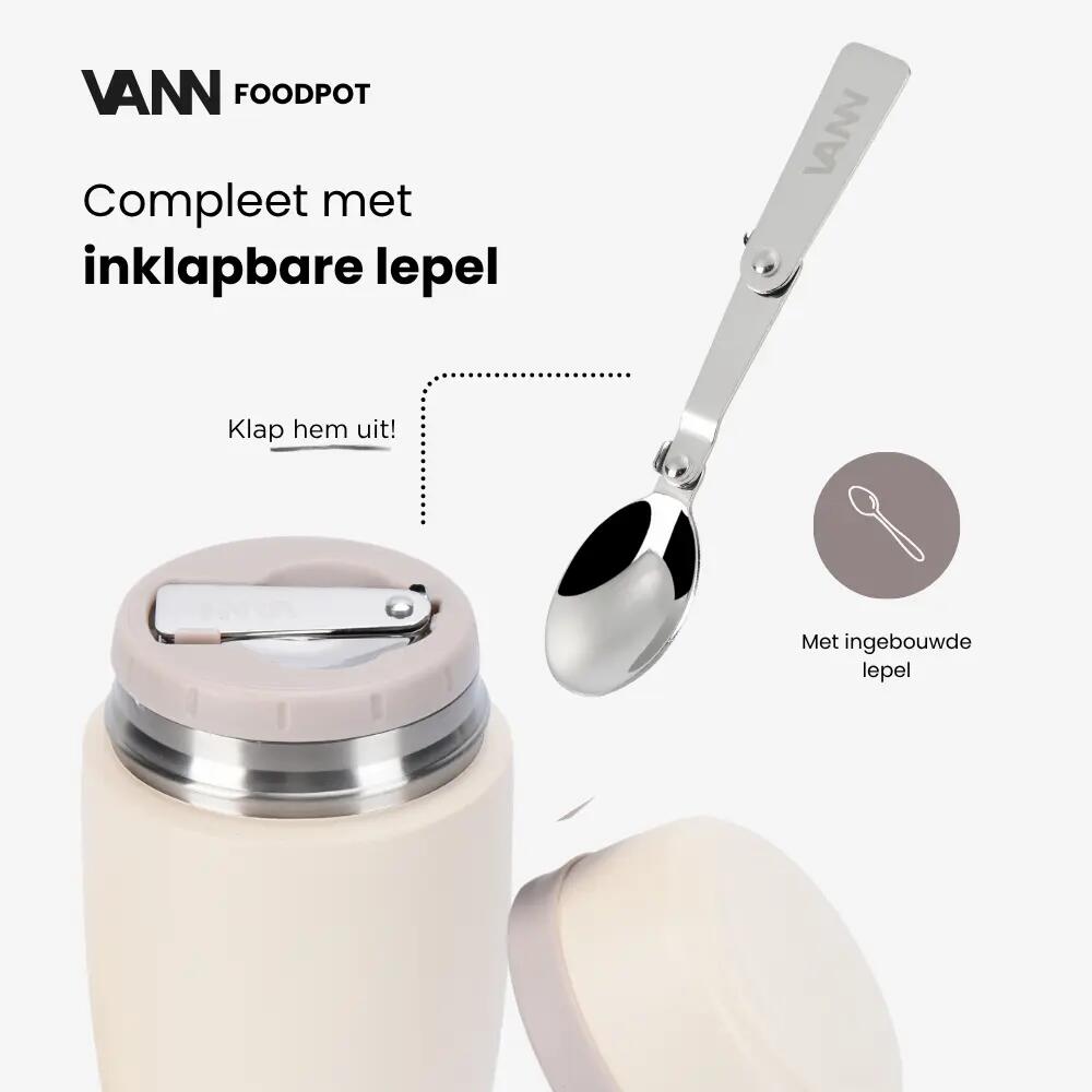 RVS lunchpot - Lunchpot 450 ml - thermos, lekvrij 4/12