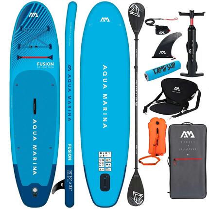 Deska SUP Aqua Marina Fusion 330 cm NIEBIESKI +COMBO +BOJKA +BOJKA DMUCHANA
