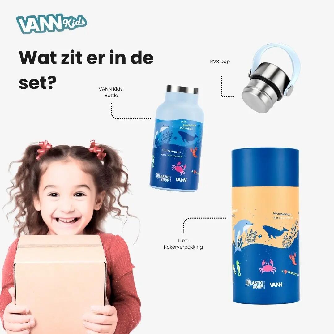 RVS kinderdrinkfles met rietje - Kids Bottle 400 ml 7/8