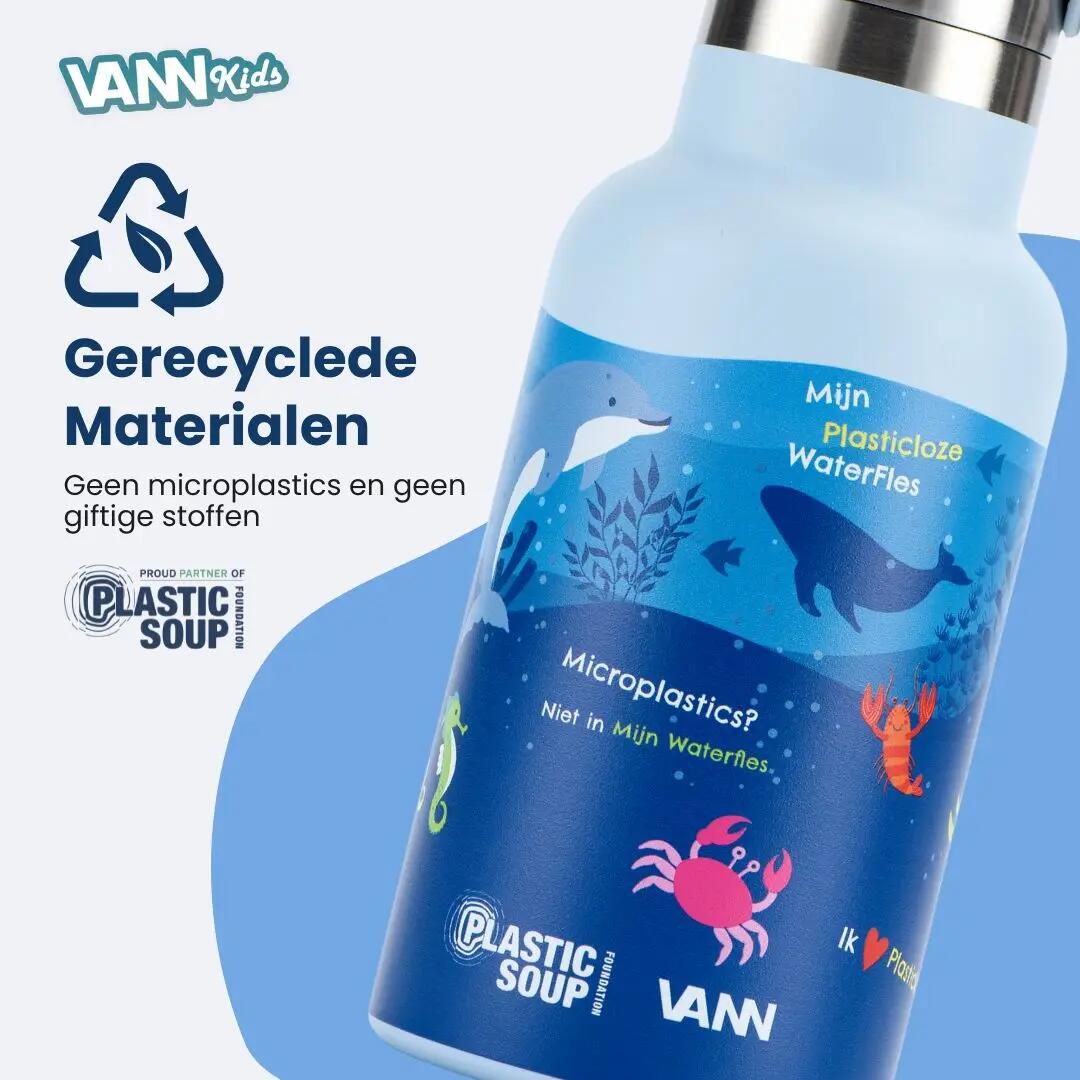 RVS kinderdrinkfles met rietje - Kids Bottle 400 ml 5/8