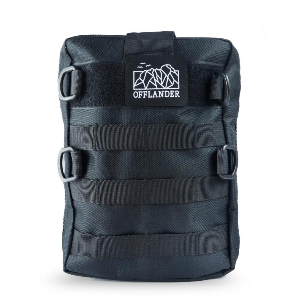 OFFLANDER MOLLE MEDIUM BLACK TACTICAL POUCH WITH VELCRO