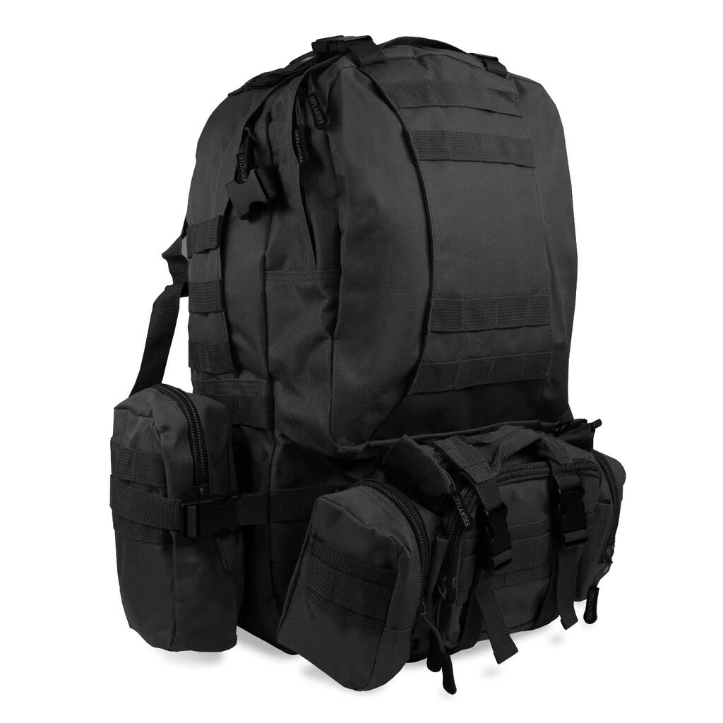 OFFLANDER survival combo 38l black hiking backpack