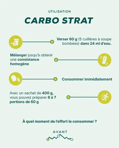 Boisson isotonique poudre carbo start saveur chocolat - 400 g 4/6