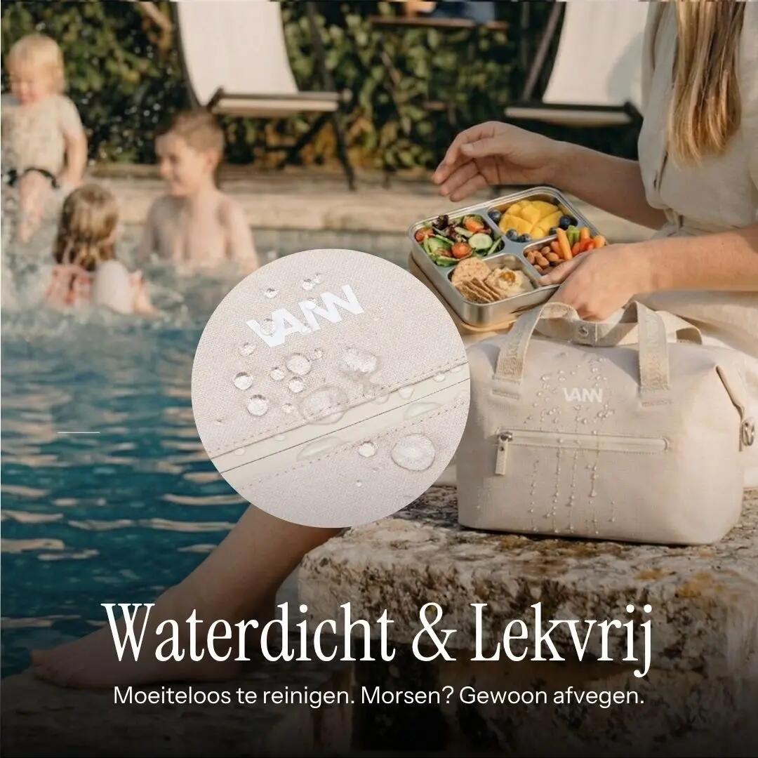 Koeltas lunchtas - Ease Lunchbag 6 L - geïsoleerd - Beige 5/12