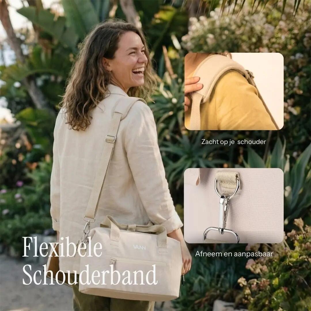 Koeltas lunchtas - Ease Lunchbag 6 L - geïsoleerd - Beige 4/12