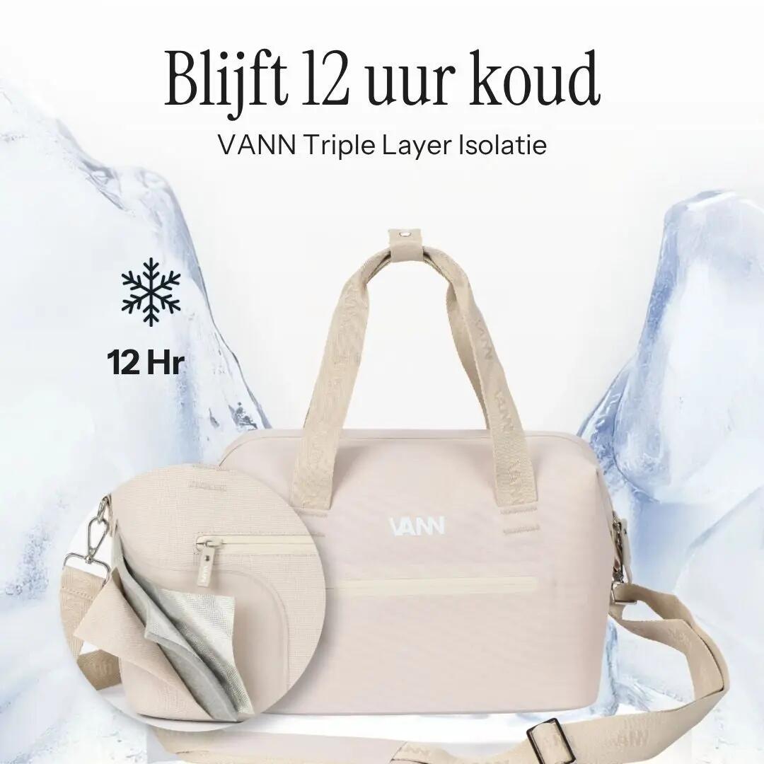 Koeltas lunchtas - Ease Lunchbag 6 L - geïsoleerd - Beige 3/12