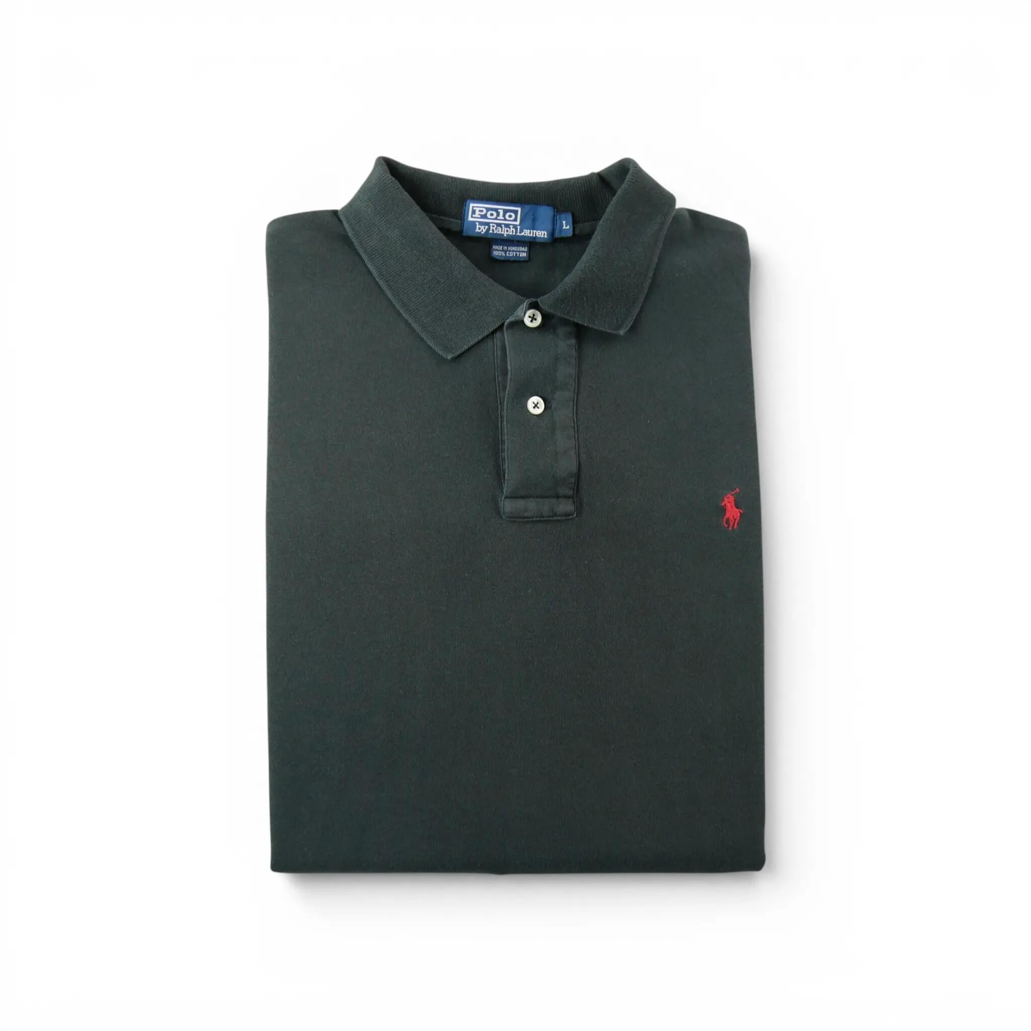 Seconde vie - Polo manches courtes Homme Noir - Très bon état 1/6