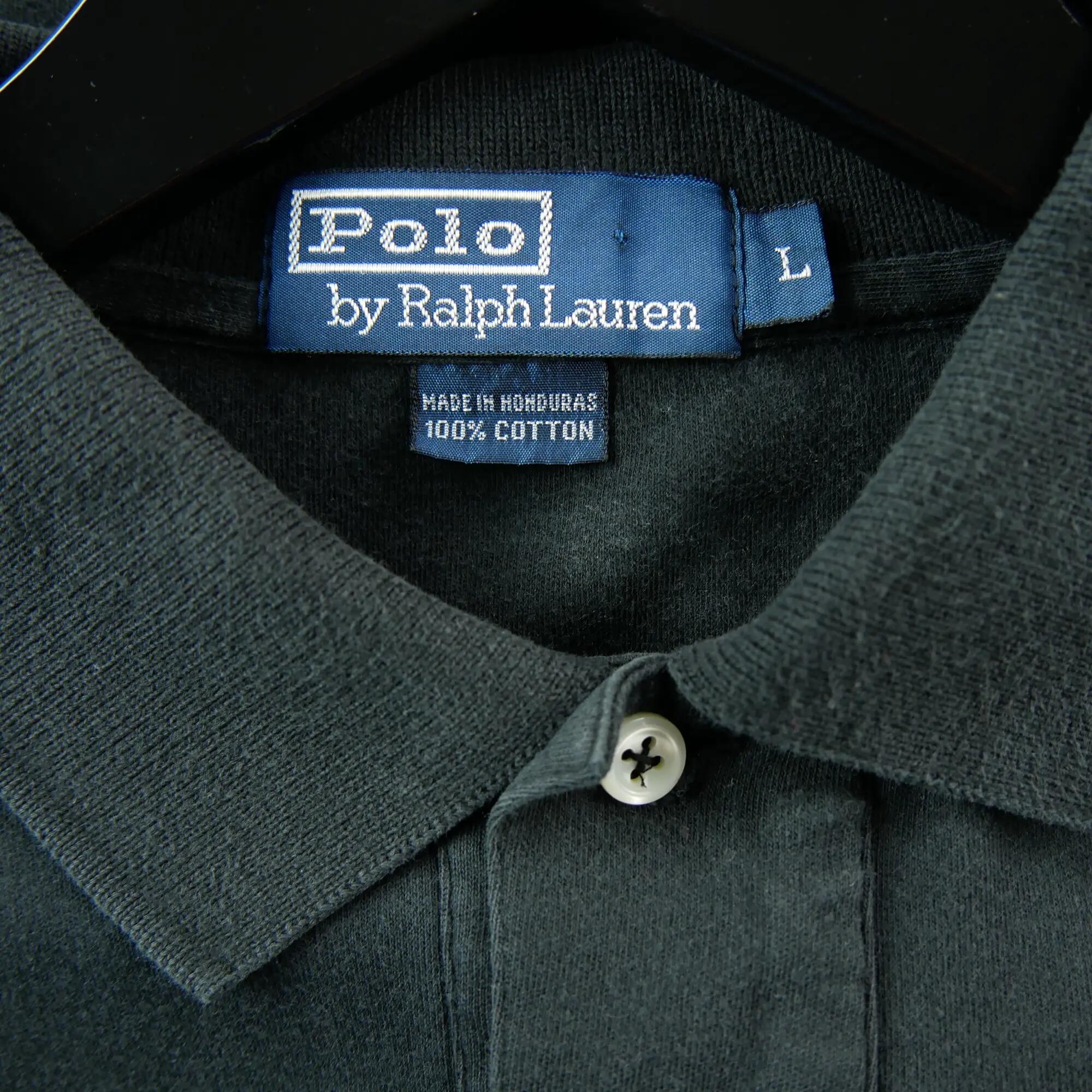 Seconde vie - Polo manches courtes Homme Noir - Très bon état 6/6