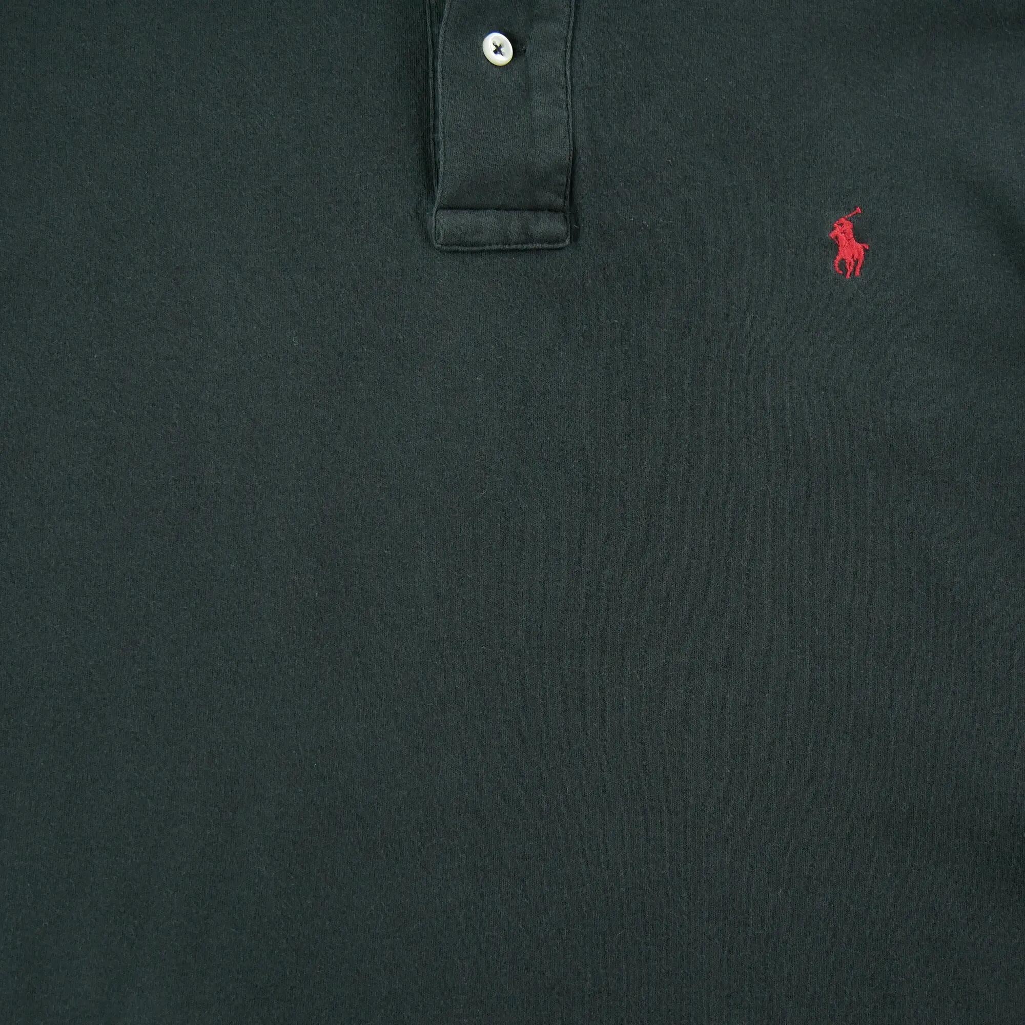 Seconde vie - Polo manches courtes Homme Noir - Très bon état 4/6